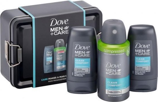 Dove Men + Care Geschenkset Clean Comfort in Blik | bol.com