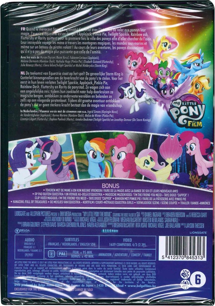DVD film My Little pony - vriendschap komt in vele kleuren (Dvd) | Dvd's |  bol.com