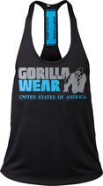 Gorilla Wear Nashville Tank Top - Zwart/Lichtblauw - M