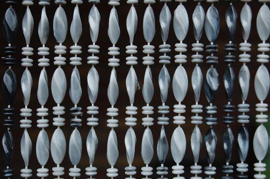 Rideau de porte en perles transparentes elba (90 x 210 cm)