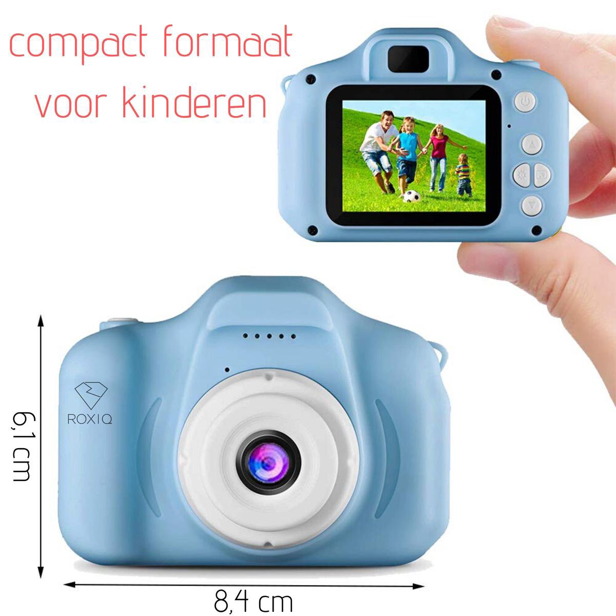 Roxiq kinder camera KC1 blauw – Digitale camera – 1080P HD – Fototoestel  voor kinderen... | bol.com