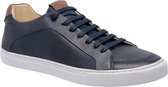 Galutti Hand Made Leather Shoes/ Leer Schoenen - Casual/Sportief - Donkerblauw/Marine/Whiskey 42 (EU)