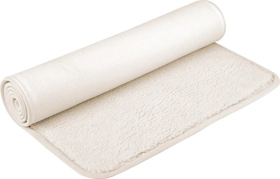 Tapis de yoga nature (laine de mouton) doublé 100x200cm Tapis de fitness YOGISTAR