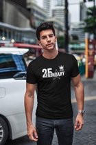 25 JAAR T SHIRT | VERJAARDAG | twenty and Legendary | Kado Cadeau Tip | Voor Mannen en Vrouwen | Unisex | Maat XL