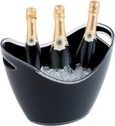 Champagne in a box wijnkoeler - Zwart - Kunststof