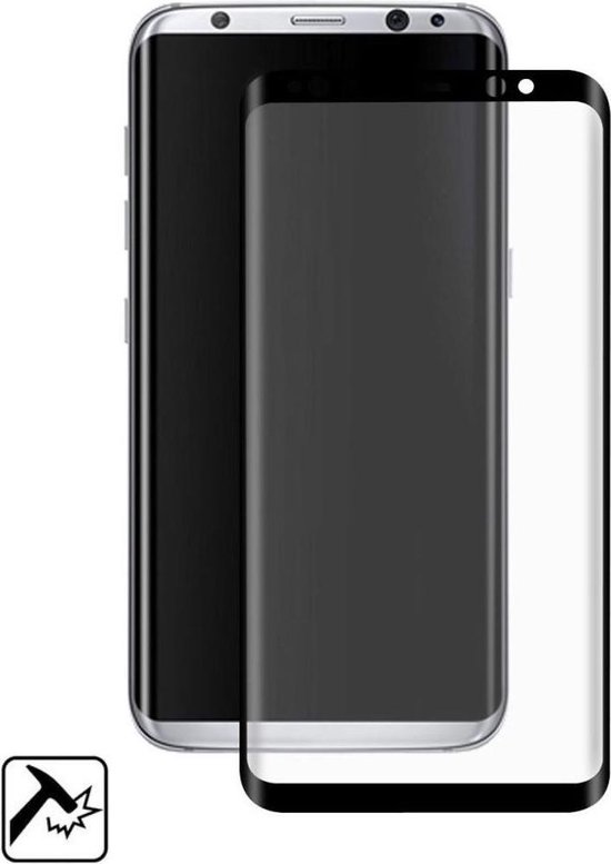 Tempered Glass Screen Protector voor Samsung Galaxy S8 Zwart | bol.com