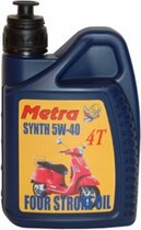 Smeermiddel olie 5W40 synth. (vespa) 1L fles Metrakit