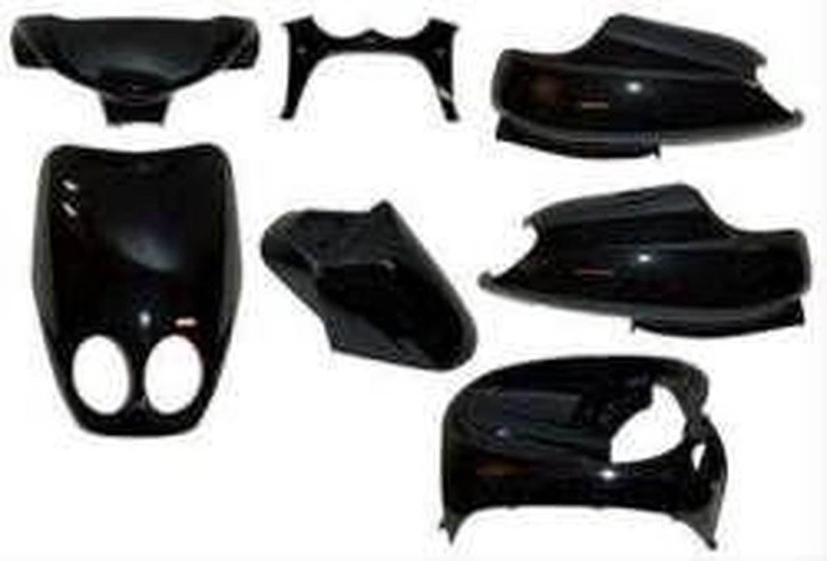 Plaatset Yamaha Neo's van bj. 2002 tot 2008 digitale cockpit 7 delig zwart metallic
