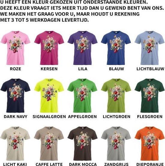 kroon Etna Familielid T-shirt U Bloemen en vlinders - Zandgrijs - 158/164 | bol.com