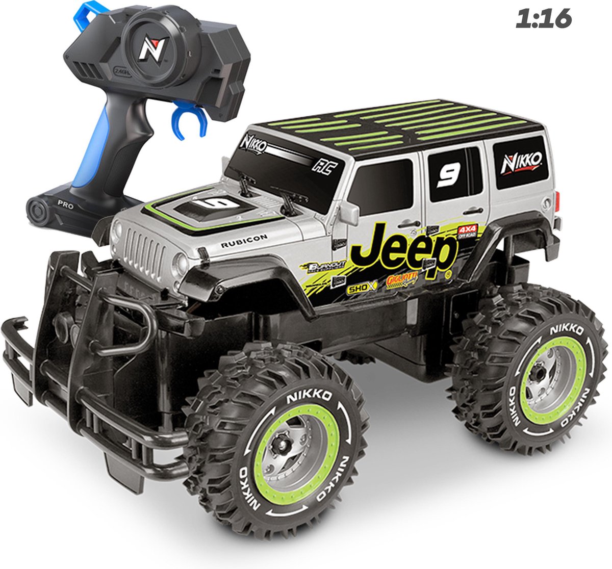 R/C | Auto's - Nikko Rc Off-Road Jeep 1:16 | bol
