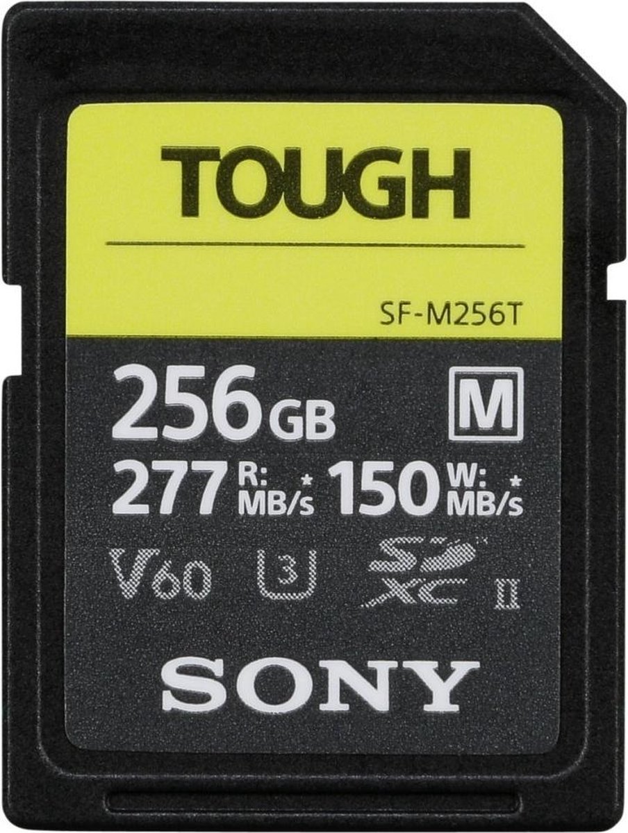 Sony sdxc m tough series 256gb uhs-ii class 10 u3 v60