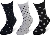 Lurex feest sokken - set van 3 paar - maat 31 tot 34