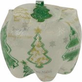klickbox Kerstbomen Groen - Gereyclede pet flessen - 10x10x8 cm - Multicolour - India - Sarana - Fairtrade
