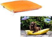 Petstyle hondenkussen - oranje - 80 x 60 cm