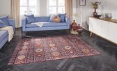 Kelim vloerkleed Anatolian Elle Decoration - wijnrood 120x160 cm