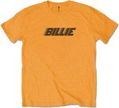 Billie Eilish Heren Tshirt -L- Racer Logo & Blohsh Oranje