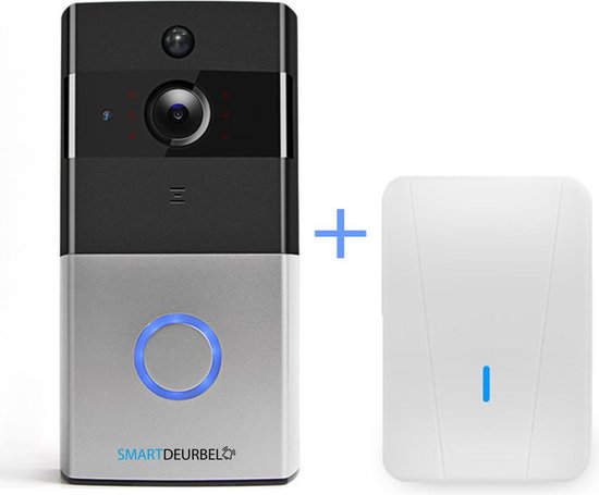 Wi-Fi Deurbel Met Camera - Inclusief Ontvanger - HD 720P - App Control IOS  / Android | bol.com