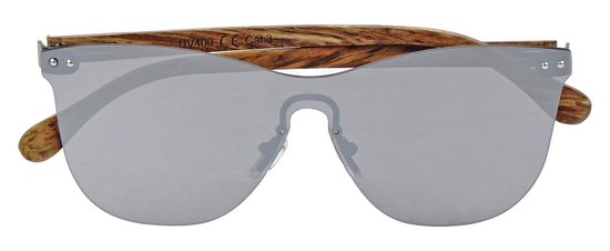 5one® Cyprus Flat Grey - Zonnebril met Houten poten - Spiegellens van 5one® — afbeelding 4