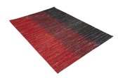Modern tapijt - Miles zwart - rood 290x190cm