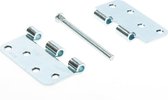 Axa Scharnier ronde hoeken los gestort topcoat gegalvaniseerd 89 x 89 x 2.4mm 1105-25-23/7K