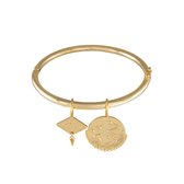 Wanderlust + Co Ines Charms armband goud