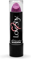 LoveShy Holographic Glitter Lipstick, 4.5g, Magenta