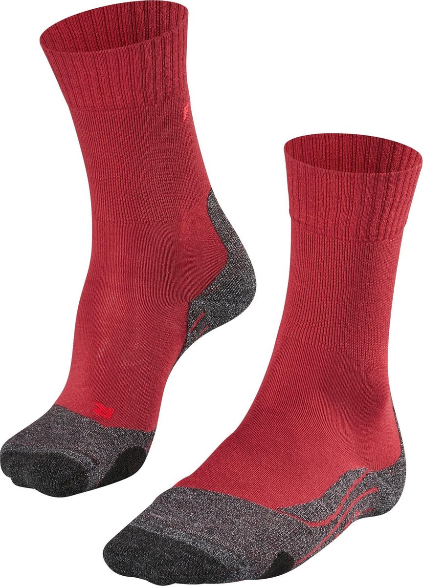 FALKE TK2 Explore Wandelsokken anti blaren anti zweet Merino Wol Sportsokken Dames Rood