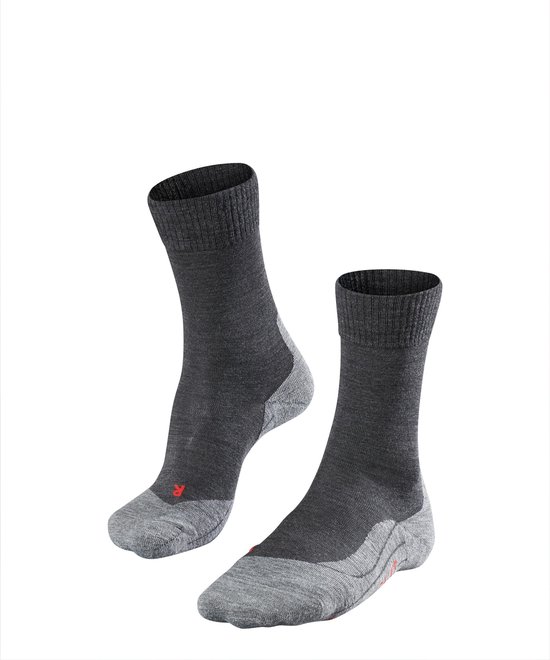 FALKE TK5 anti-blaar dun wol functioneel materiaal wandelsokken dames grijs - maat 41-42