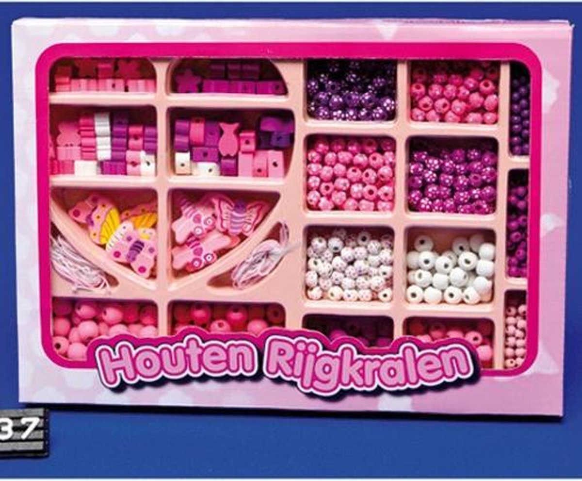 Houten Rijgkralen 825 Stuks — afbeelding 3