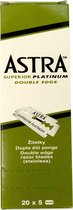 Voordeelverpakking Astra Superior Platinum Scheermesjes - Double Edge Blade ( Doos 20x5 )