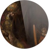 Saul and David | Rembrandt | Rond Plexiglas | Wanddecoratie | 100CM x 100CM | Schilderij | Oude meesters | Foto op plexiglas