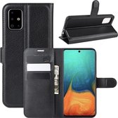 Samsung Galaxy A71 hoesje, Wallet bookcase, Zwart | GSM Hoesje / Telefoonhoesje Geschikt Voor: Samsung Galaxy A71