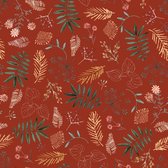 Floral Rust Jersey - Digitale Print - 1 meter