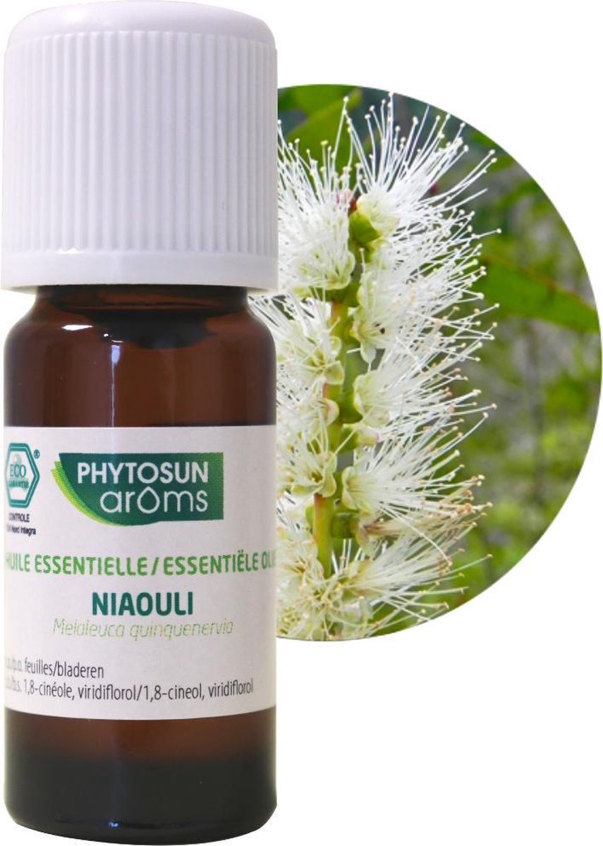 Goedkoopste Phytosun Essentiële Olie Niaouli Bio – helpt tegen een gevoel van griep 10ml