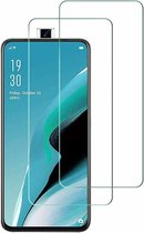 Screenprotector geschikt voor Oppo Reno 2Z Screenprotector Tempered Glass - 2 Stuks