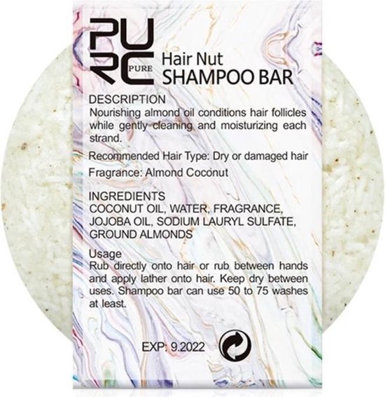 Handmade shampoo bar Hair nut bol