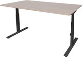 Bureau ajustable Schaffenburg - Linesto 180x90 lindb. - cadre noir