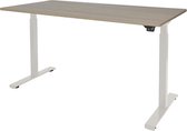 Zit Sta Bureau - Elektrisch 160x80 robson -wit frame