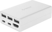 Orico USB-C 40W stroomadapter / docking station met USB-C Power Delivery, 4K HDMI en USB 3.0 - Wit