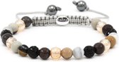 Karma dames armband 83520 Spiral Black and Gold XS (black crystal)