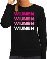 Wijnen wijnen wijnen wijnen sweater zwart voor dames S