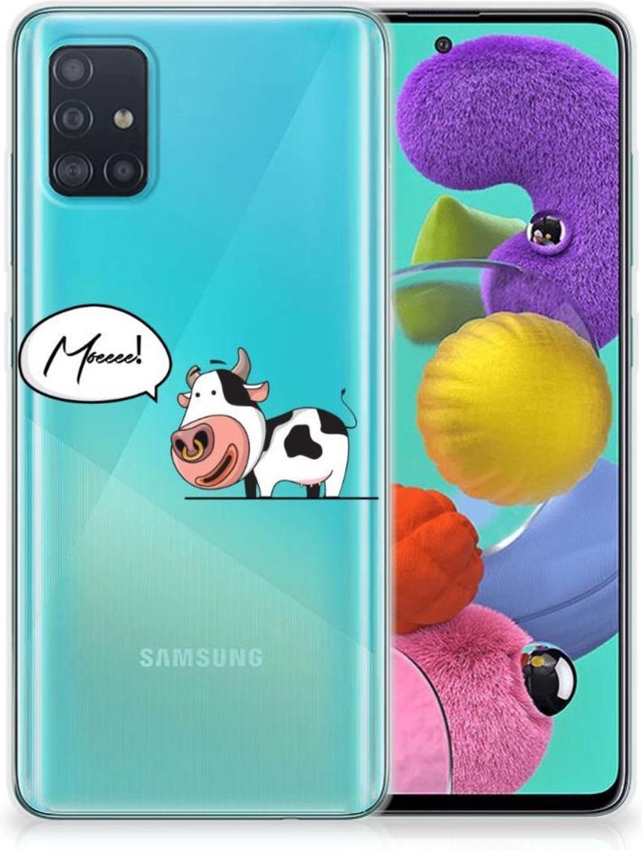Samsung Galaxy A51 Telefoonhoesje met Naam Cheeky Cow