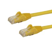StarTech.com Câble réseau Cat6 avec connecteurs RJ45 sans accrochage Câble patch UTP jaune 5m