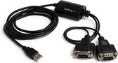 StarTech 2-poort FTDI USB naar RS232 Seriële Adapter Verloopkabel met COM-behoud