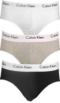 CALVIN KLEIN CK COTTON STRECH HIP BRIEF Onderbroek Mannen - Zwart/Wit/Grijs