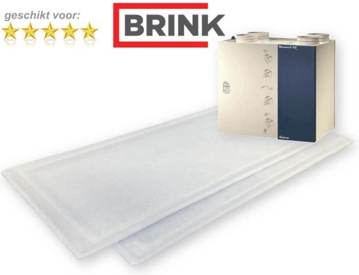 10 sets WTW filters voor Brink Renovent HR 250/325 M/L MET BYPASS - DoosVoordeel