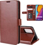 Samsung Galaxy S20 Plus (S20+) hoesje - Wallet bookcase - Bruin - GSM Hoesje - Telefoonhoesje Geschikt Voor: Samsung Galaxy S20 Plus (S20+)