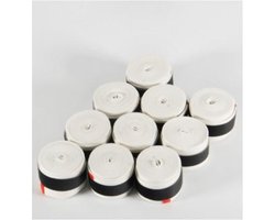 10 stuks - Witte Tennis (Over)Grip - Tennisracket - Overgrip - Grip - Tennisgrip