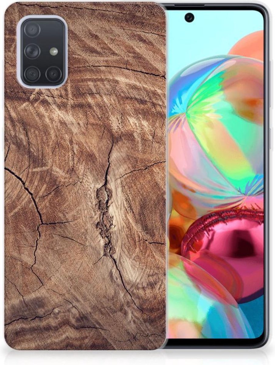 Back Cover voor Samsung Galaxy A71 Bumper Hoesje Tree Trunk