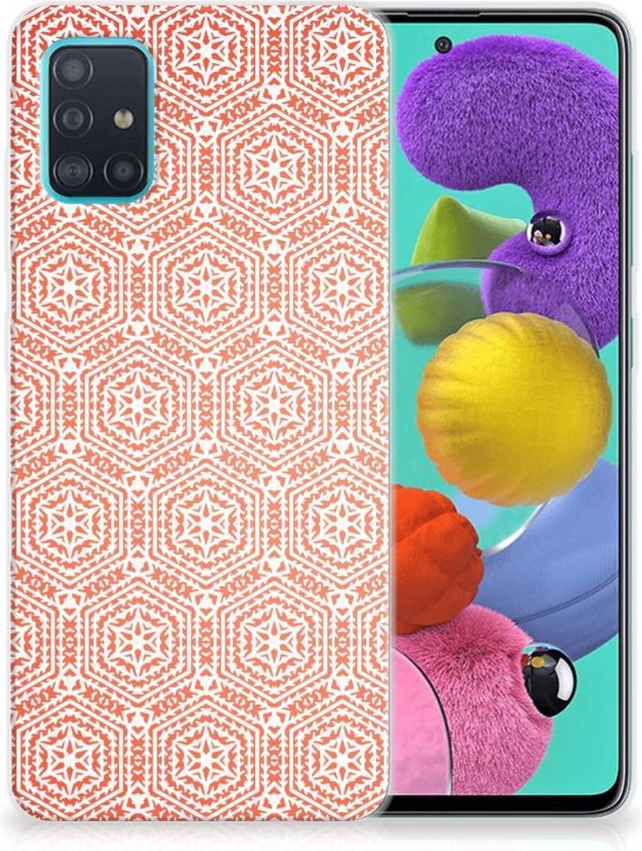 Samsung Galaxy A51 TPU bumper Pattern Orange